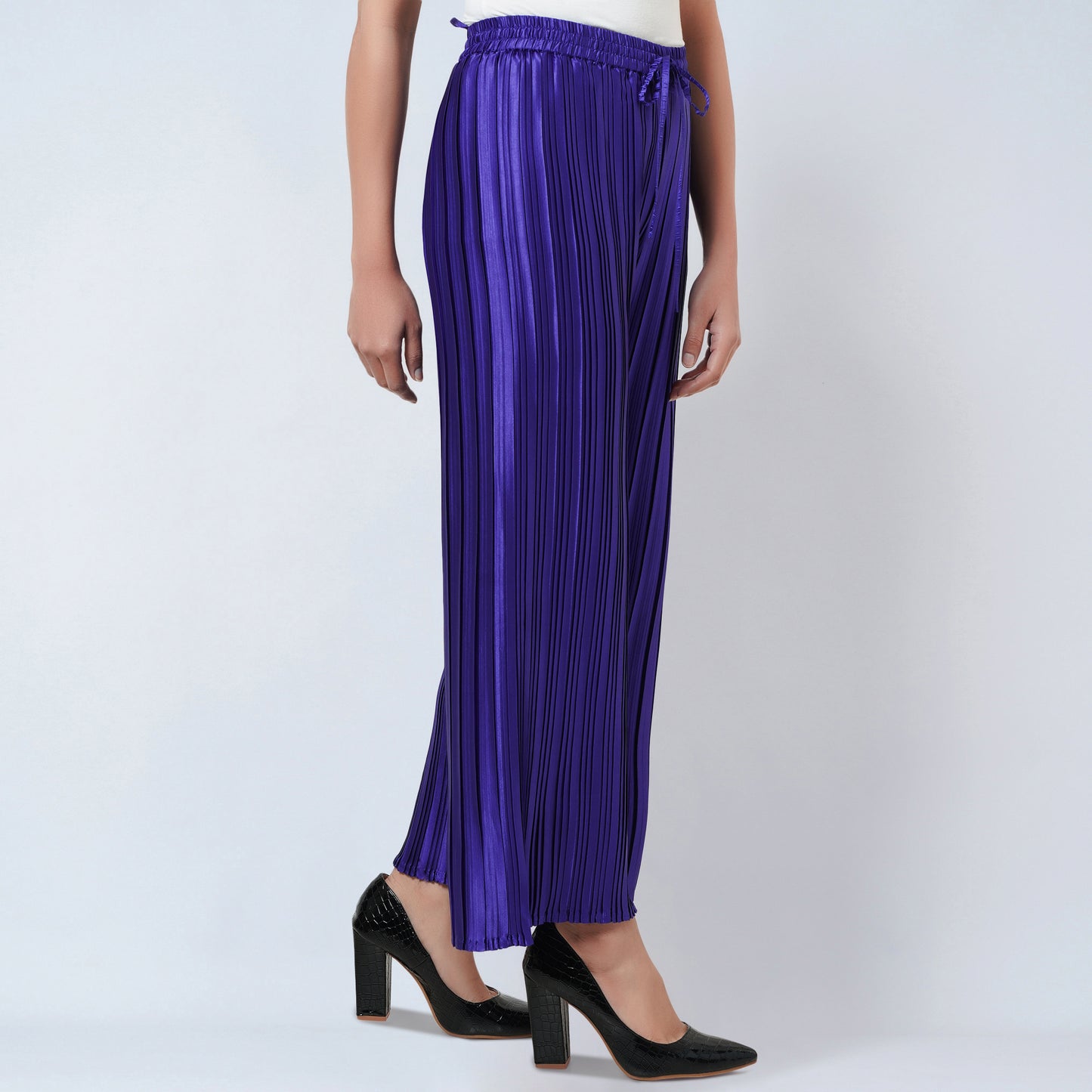 Purple Box Pleated Palazzo