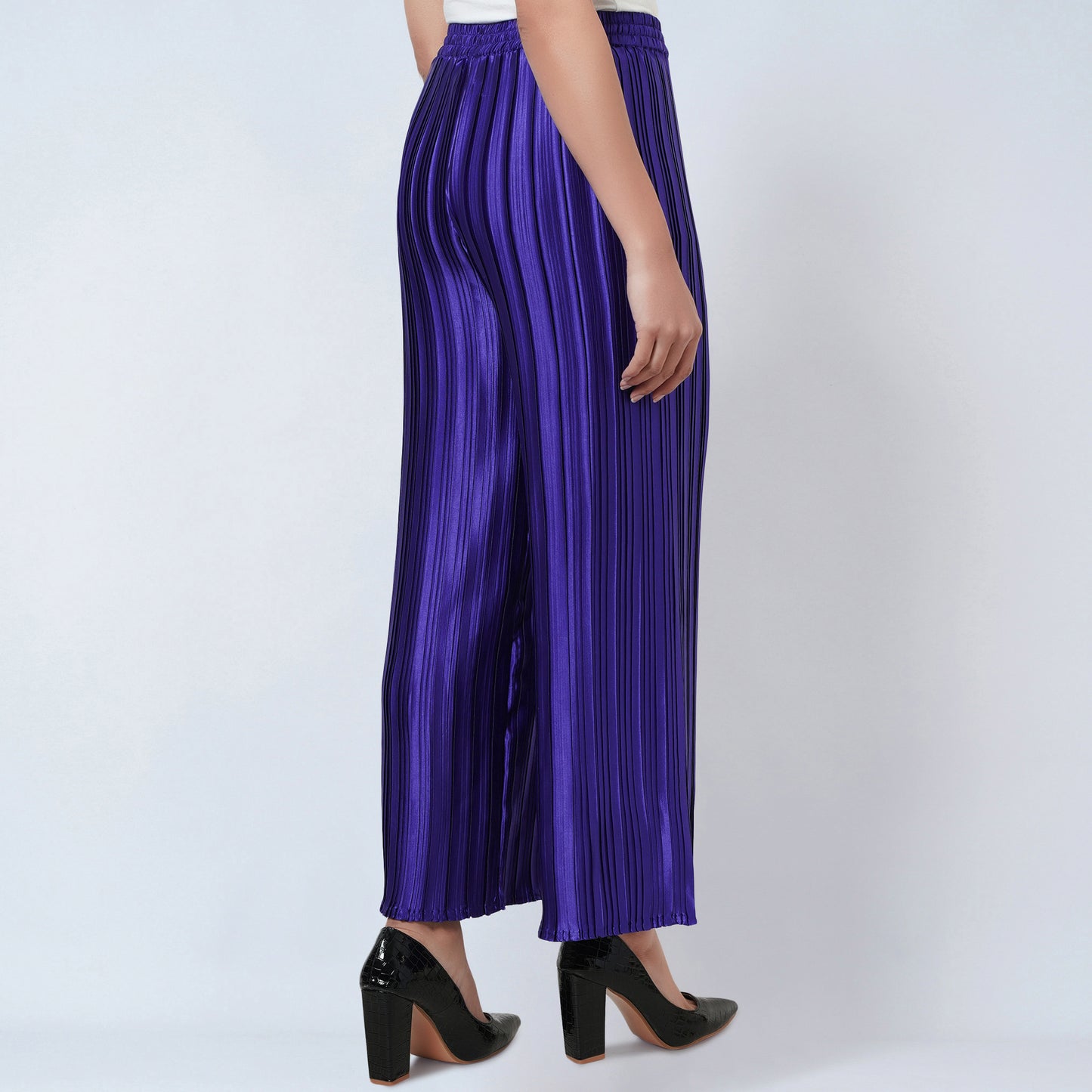 Purple Box Pleated Palazzo