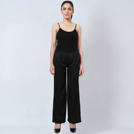 Black Straight Pants