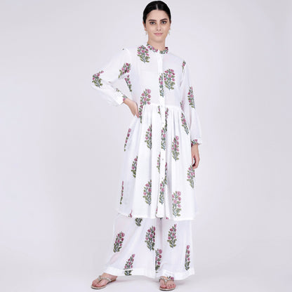 White Floral Coordinate Set