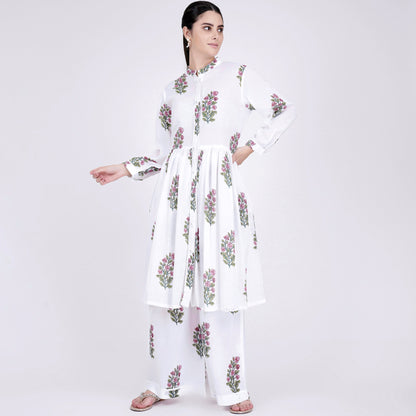 White Floral Coordinate Set