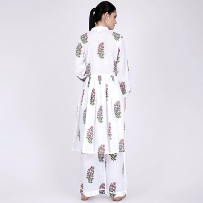 White Floral Coordinate Set