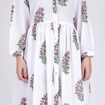White Floral Coordinate Set