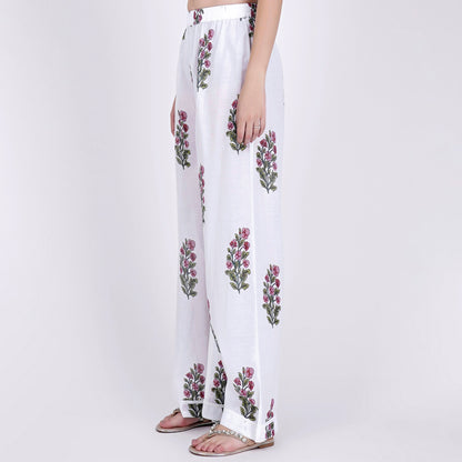 White Floral Coordinate Set