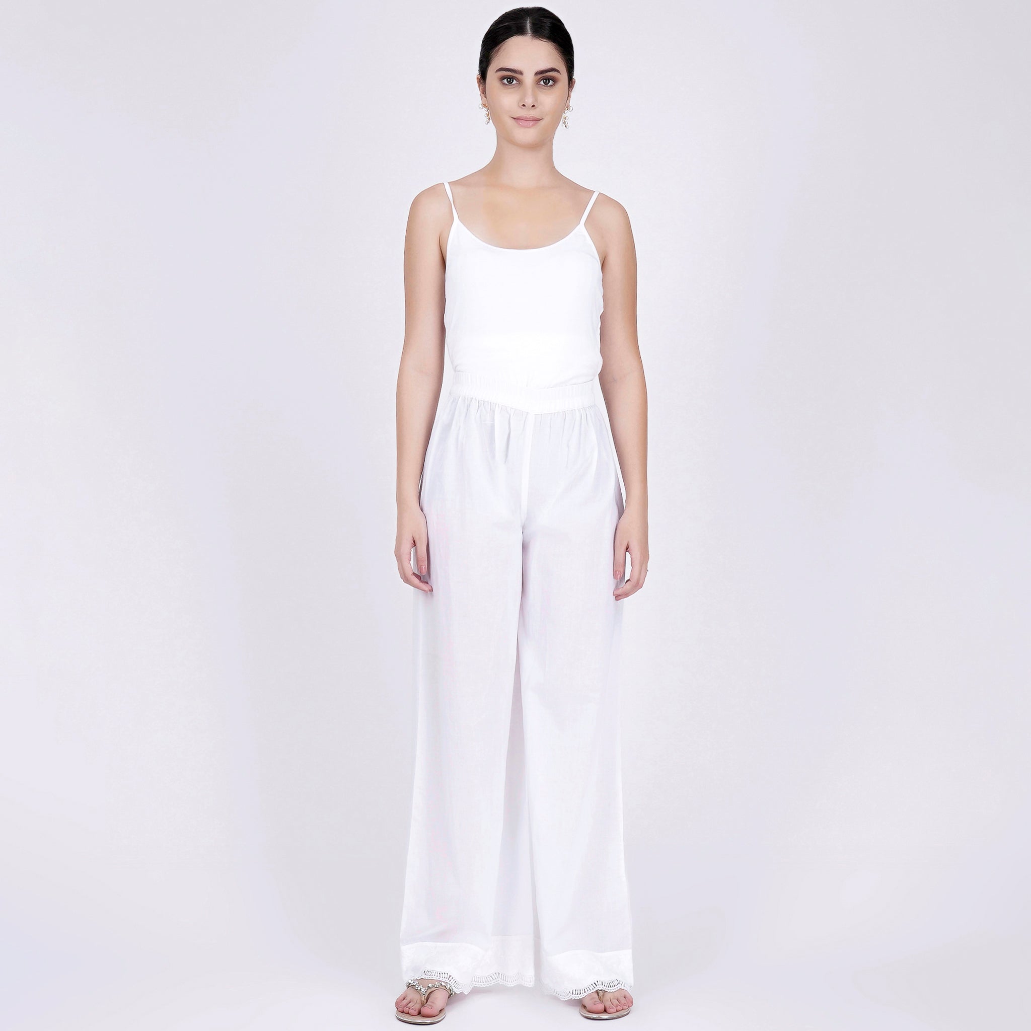 Amazon.com: OLLOUM The Effortless Tailored Wide Leg Pants, Women's Casual Wide  Leg High Waisted Straight Long Trousers Pants (Color : White, Size : Large)  : Clothing, Shoes & Jewelry