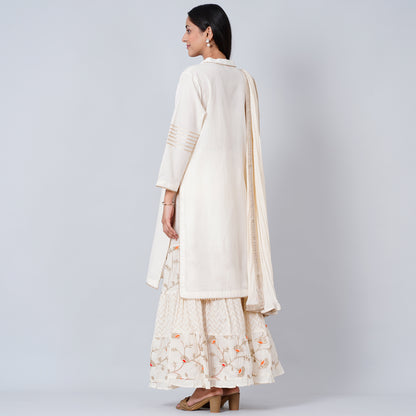 Ivory Gota-Patti Sharara Suit Set