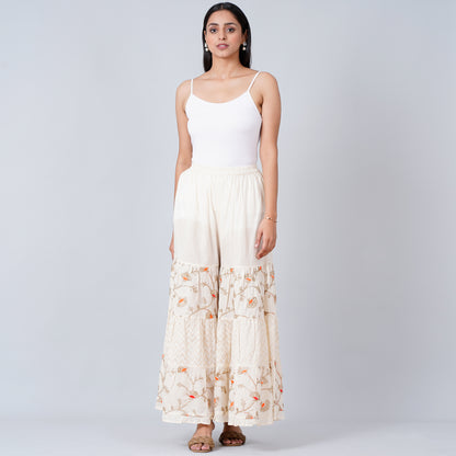 Ivory Gota-Patti Sharara Suit Set