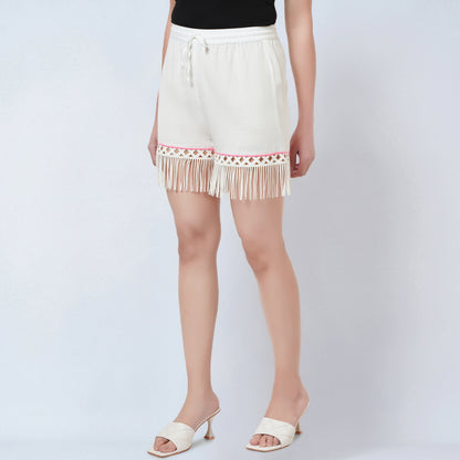 White Summer Shorts