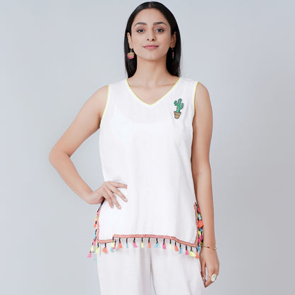 White Summer Top