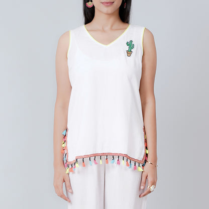 White Summer Top