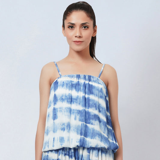 Blue Tie-Dye Camisole