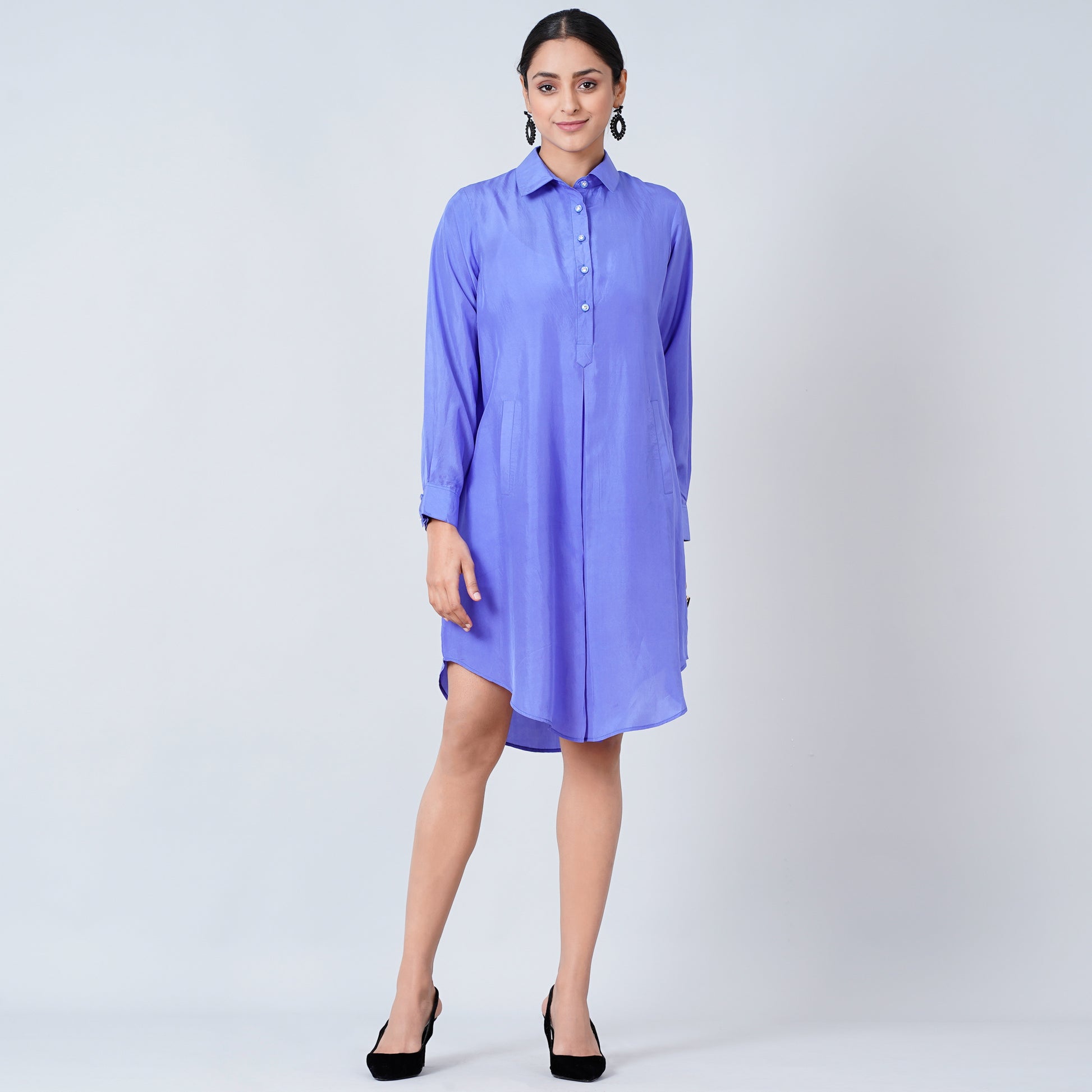 Purple Dress for Women – Habutai Silk | First Resort by Ramola Bachchan